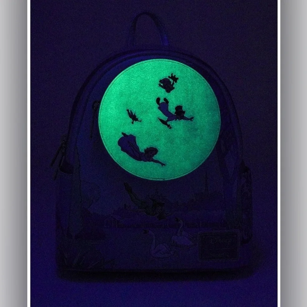 Loungefly Peter Pan You Can Fly Glow Mini Backpack NWT